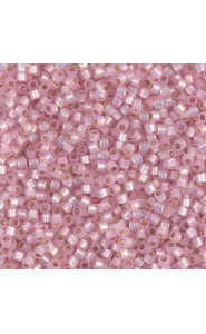 Miyuki delica beads 10/0 - Silver lined light pink alabaster dyed DBM-624